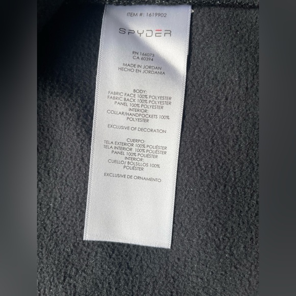 New Spyder Men’s Gray Half Zip Sweater Knit Pullover Jacket size XXL - Picture 8 of 8